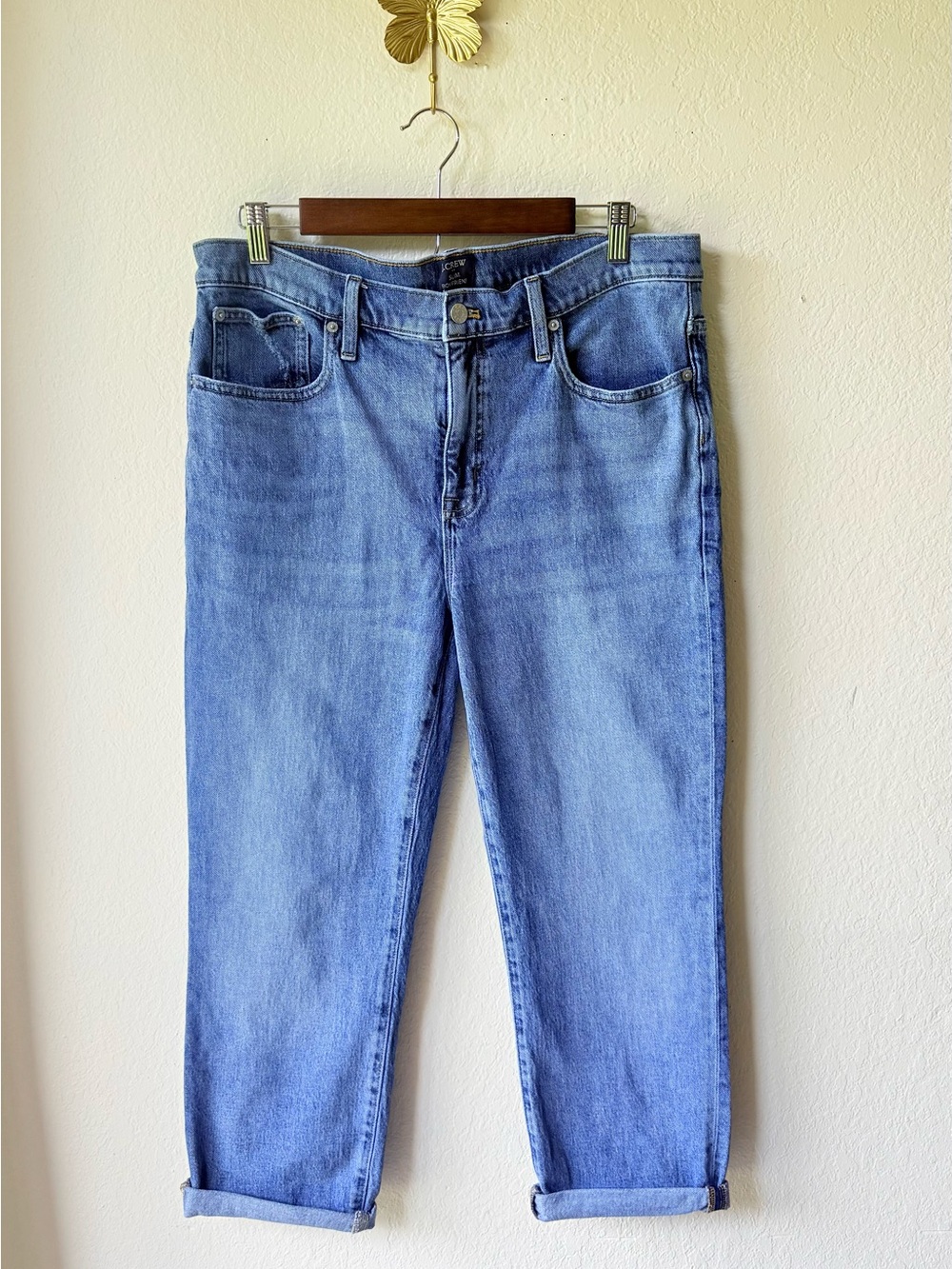 J. Crew Slim Boyfriend Jeans in Light Blue Denim size 31